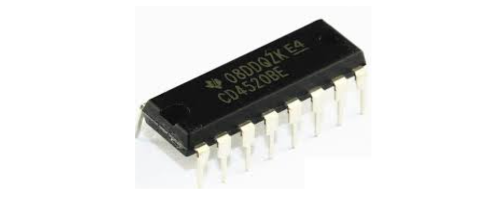 HEF4520B Dual 4-Bit Binary Counter IC – DIP-16 Package
