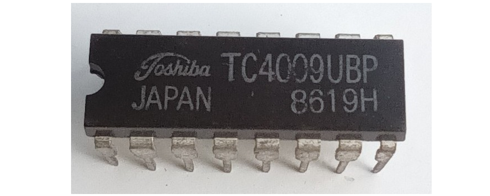 TC4009UBP Hex Inverter Buffer IC – DIP-14 (Original Toshiba)