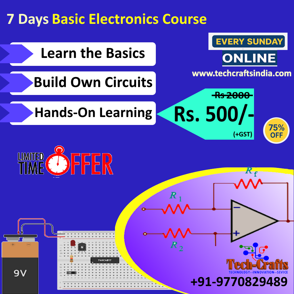 ElectroSpark: Online Workshop on Basic Electronics for Beginners