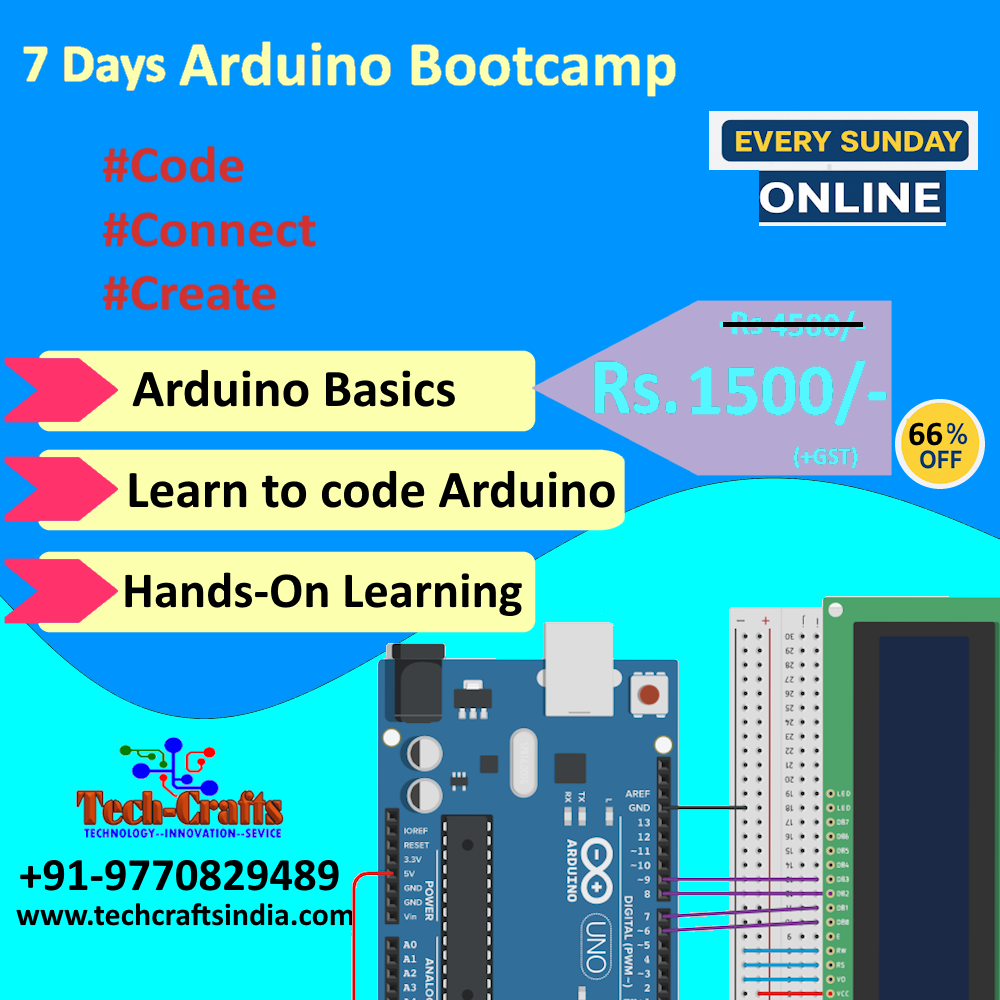 Arduino Bootcamp: Code, Connect & Create Online