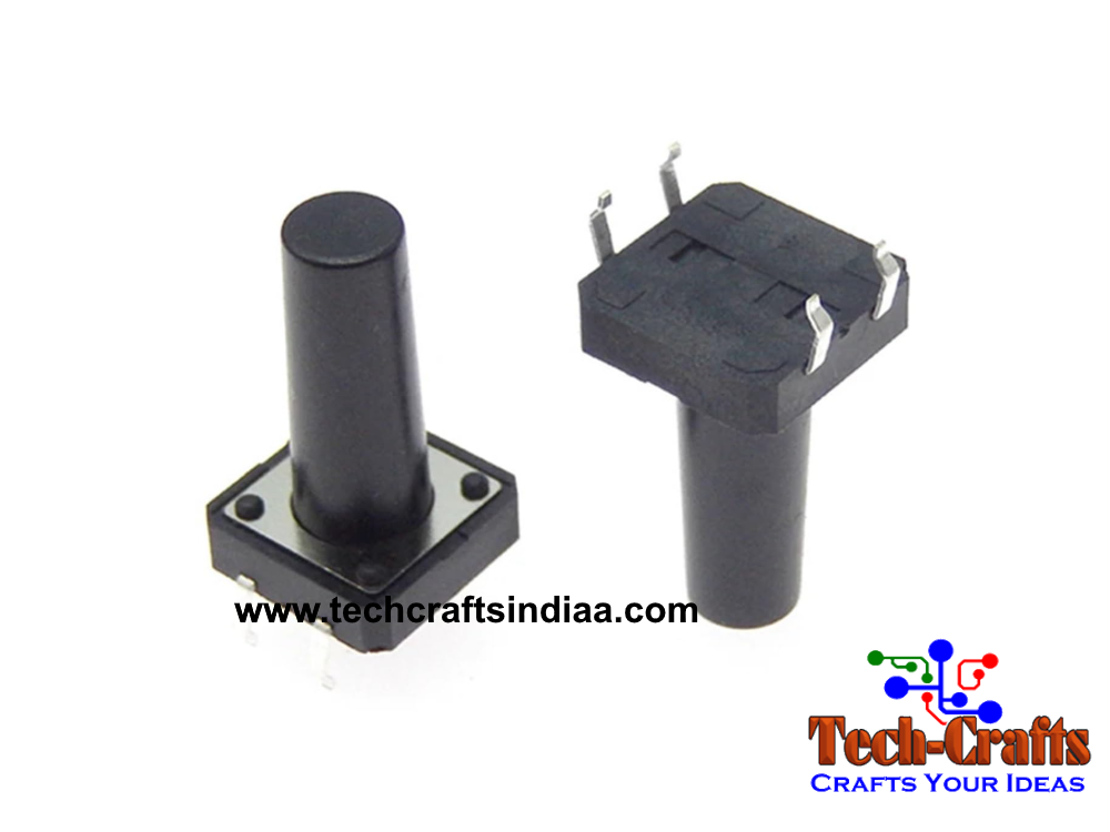 12x12x20mm Tactile Push Button Switch, 4-Pin