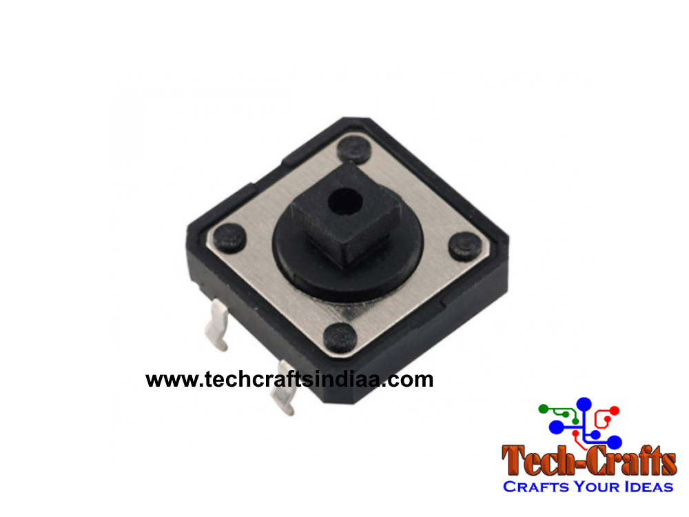 12x12x7.3mm Tactile Push Button Switch, 4-Pin