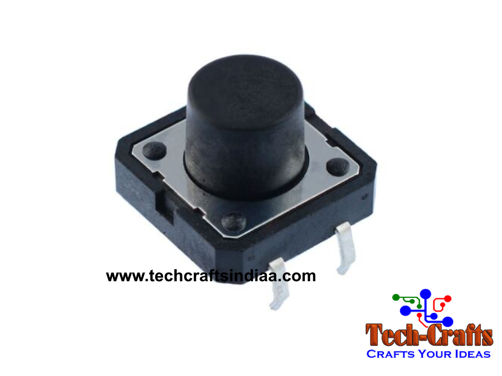 12x12x9mm Tactile Push Button Switch, 4-Pin